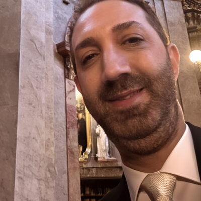 Gokhan Danacioglu (Gökhan Danacıoğlu in Turkish) at The Peterskirche (St. Peter's Church) in Vienna, Austria