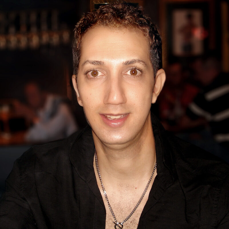 Gokhan Danacioglu (Gökhan Danacıoğlu in Turkish) at a bar in Toronto, ON, Canada