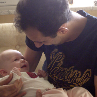 Gokhan Danacioglu (Gökhan Danacıoğlu in Turkish) met his close friend's baby Skye, Toronto, ON, Canada